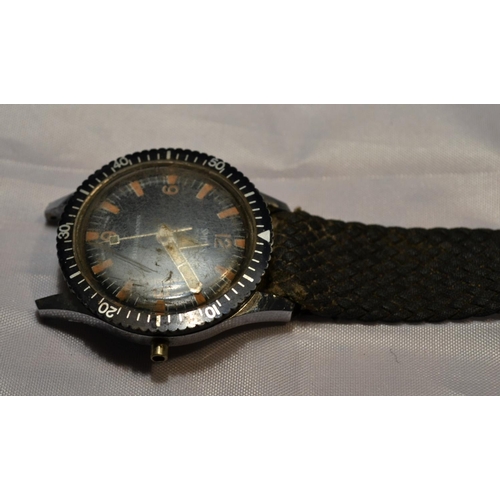 338 - A rare 1960's Smiths divers watch - Jewelled and Shockprotected.