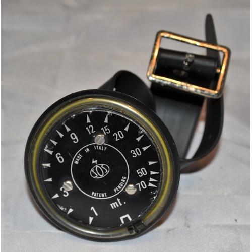 376 - An unusual Italian made 1960's divers depth gauge