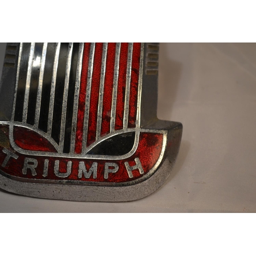 111 - A Triumph TR3 enamel car badge