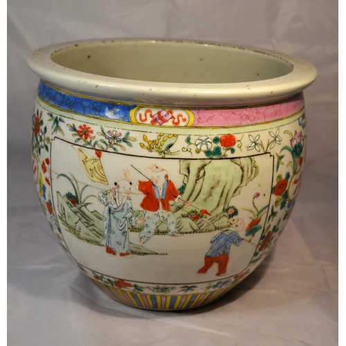 439 - A Chinese jardiniere probably early 20th century - approx 8.5