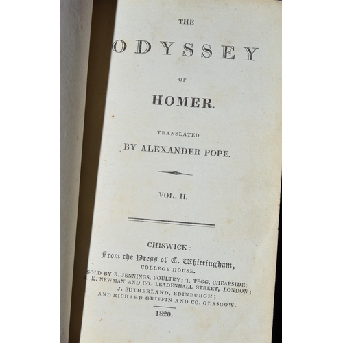 256 - A collection of 5 18th and 19th century books to include Homer