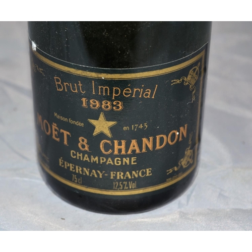 444 - A bottle of 1983 Moet & Chandon champagne