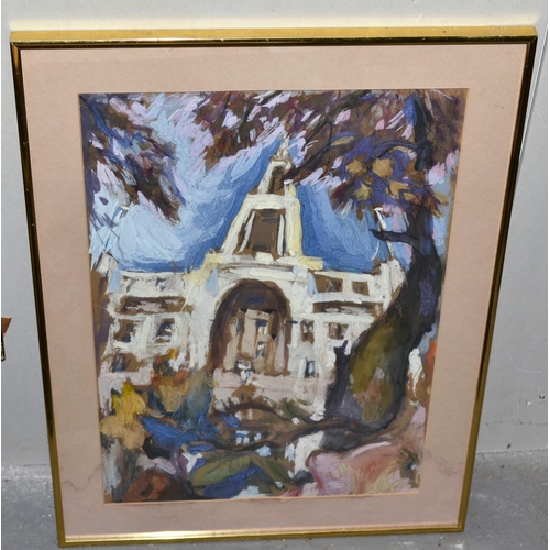 515 - Cyril Mann (1911-80) - Watercolour study of Triton Court in London - 24