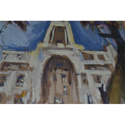 515 - Cyril Mann (1911-80) - Watercolour study of Triton Court in London - 24