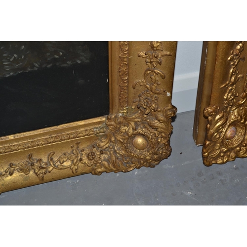 547 - A pair of 19th century Irish oil on canvas portraits in highly decorative gilt frames - George Meare... 