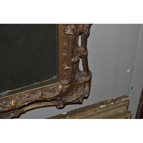 510 - Antique Gilt framed wall mirror with pierced decoration - 23