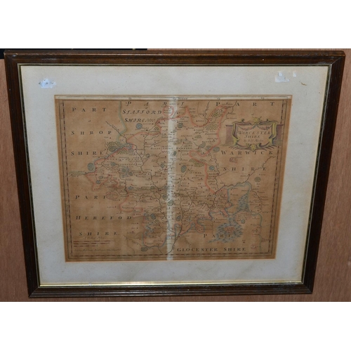 549 - A 17th century map of Worcestershire by Robert Morden - 24