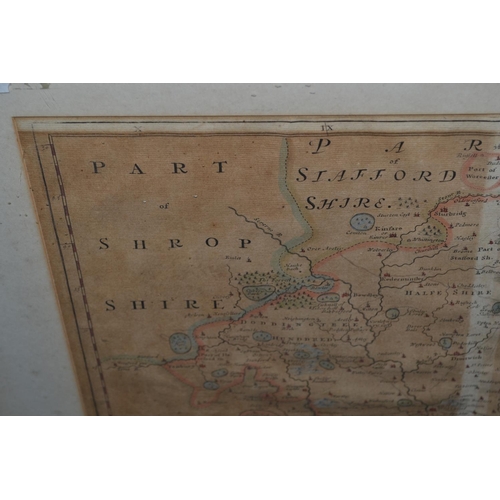 549 - A 17th century map of Worcestershire by Robert Morden - 24