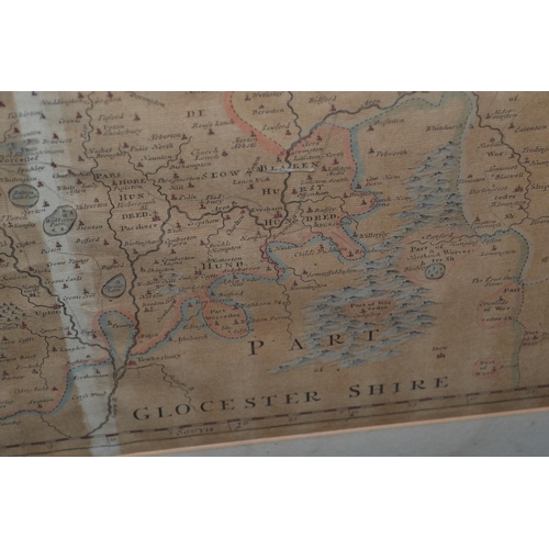 549 - A 17th century map of Worcestershire by Robert Morden - 24