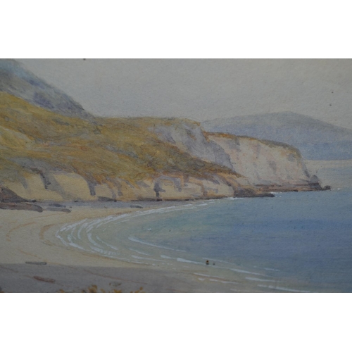 574 - John H Tyson - Watercolour of a coastal scene - 30.5