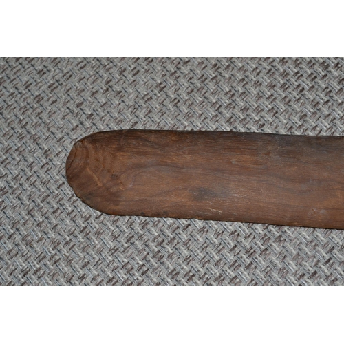 122 - An unusual wooden boomerang of unknown age