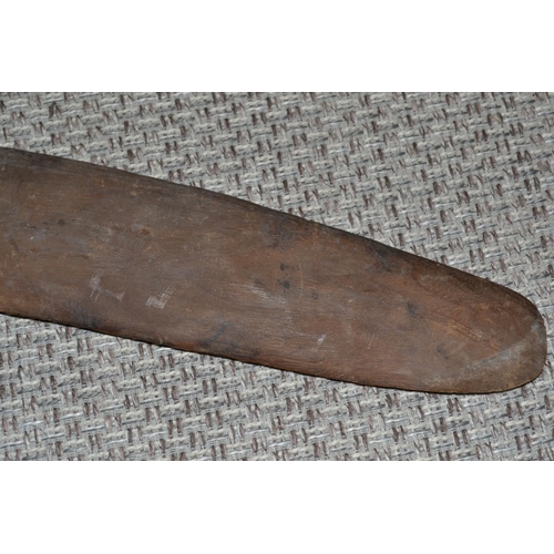 122 - An unusual wooden boomerang of unknown age