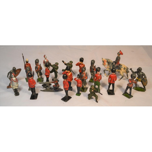 454 - A quantity of vintage lead Soldiers - various makers inc Britains