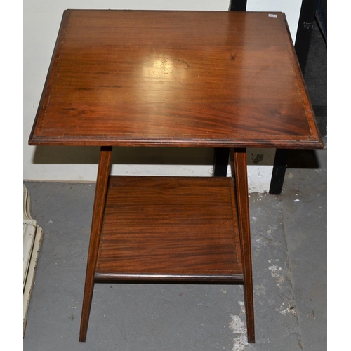 49 - An Edwardian Sheraton Revival lamp table