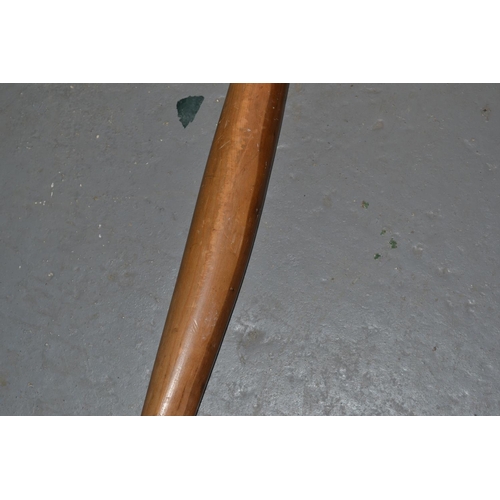 129 - A vintage wooden longbow