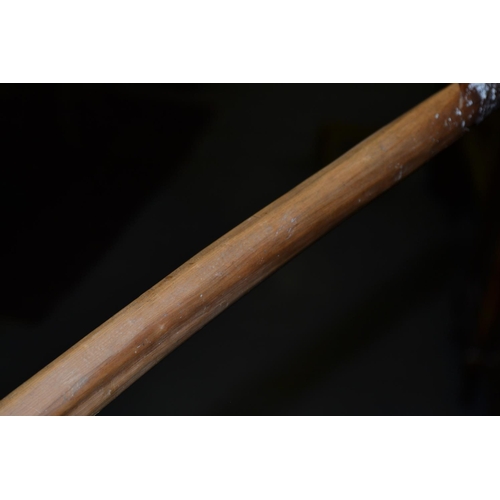 129 - A vintage wooden longbow
