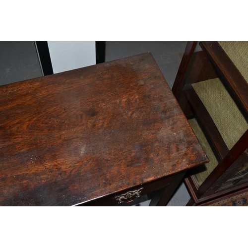 66 - A Georgian oak hall or console table