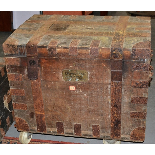 69 - A 19th Century Oak and Iron bound silver chest originally owned by J Wernher c.1860 - 34