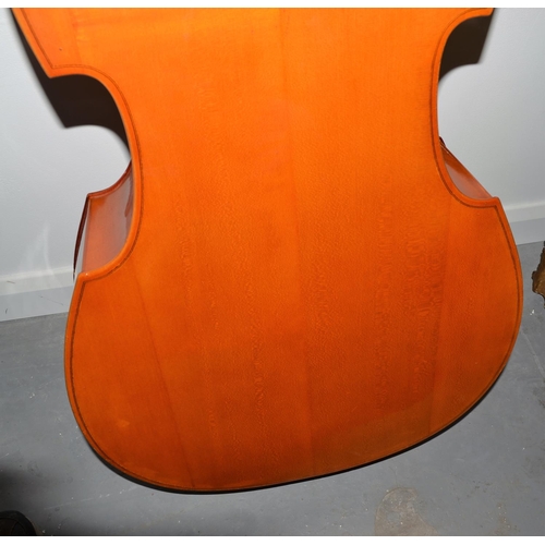 220 - An Andreas Zeller for Stentor 1/8th size Double Bass in case with bow - Overall height 57