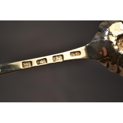 468 - 1 of 2 - A George III period silver berry spoon - London 1781 possibly by John Scofield or Samuel Ea... 