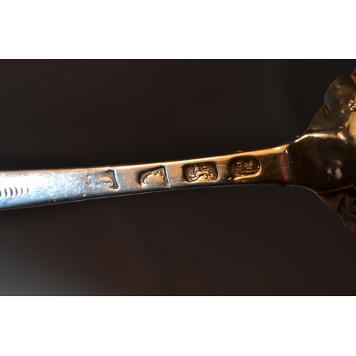 469 - 2 of 2 - A George III period silver berry spoon - London 1781 possibly by John Scofield or Samuel Ea... 