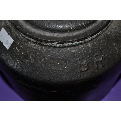 168 - A vintage British Rail cast iron 4 pint kettle