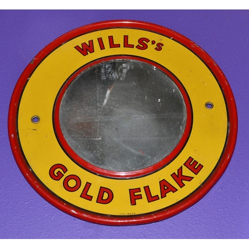 209 - An interesting Wills Gold Flake advertising mirror