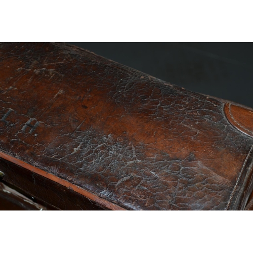 213 - An antique leather picnic case by W Thornhill of Bond St c.1900