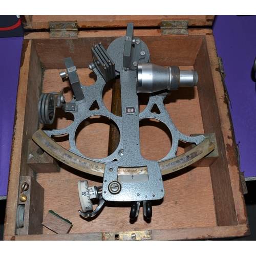 214 - A mid-20thC Kelvin & Hughes sextant in original box