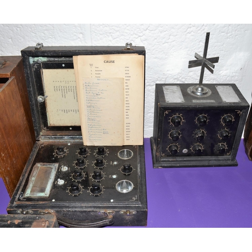 216 - 2 rare Delarwarr Laboratories of Oxford Radionic Treatment sets - Medical Quackery