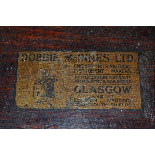 226 - An early 20th century Dobbie McInnes fuel indicator gauge in original wooden box