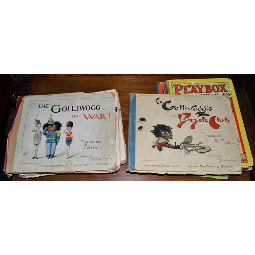 261 - A quantity of vintage children's books to include Gollywogg books