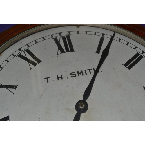 248 - A 19th Century Fusee wall clock by TH Smith of Reading