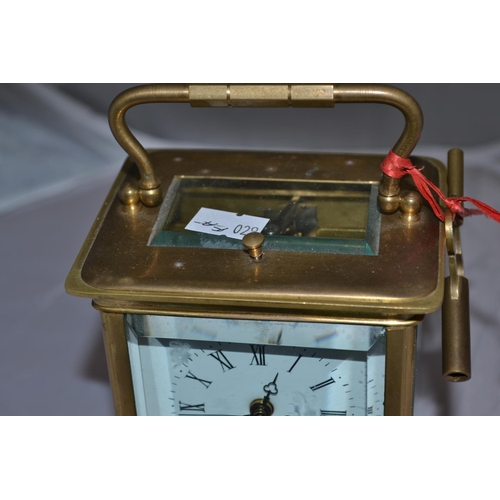 248a - A 19th century quarter repeating carriage clock