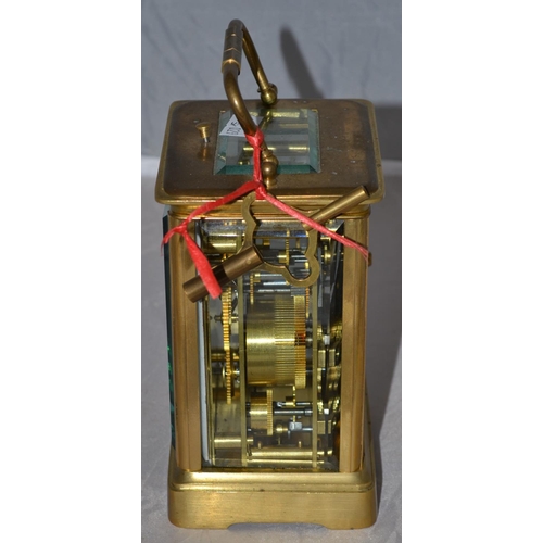 248a - A 19th century quarter repeating carriage clock