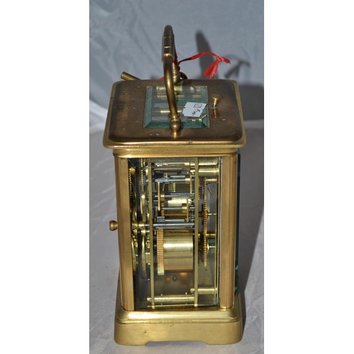 248a - A 19th century quarter repeating carriage clock