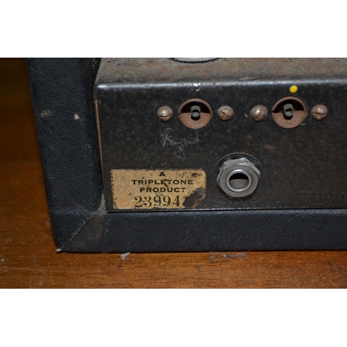 234 - A vintage Tripletone valve amplifier