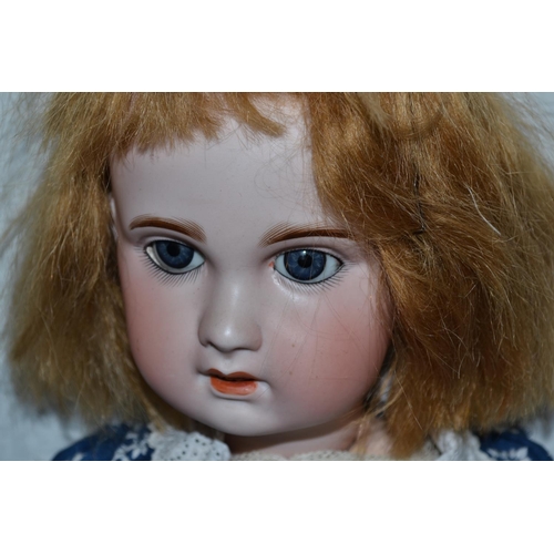 267 - A rare early 20th century bisque headed doll by SFBJ (Société Française de Fabrication de Bébé & Jou... 