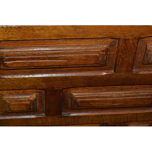 2 - Carved wooden 2 door side cabinet