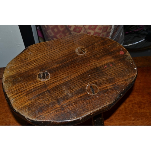 76 - Wooden milking stool