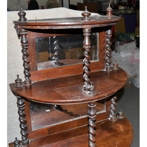 61 - Antique 4-tiered whatnot