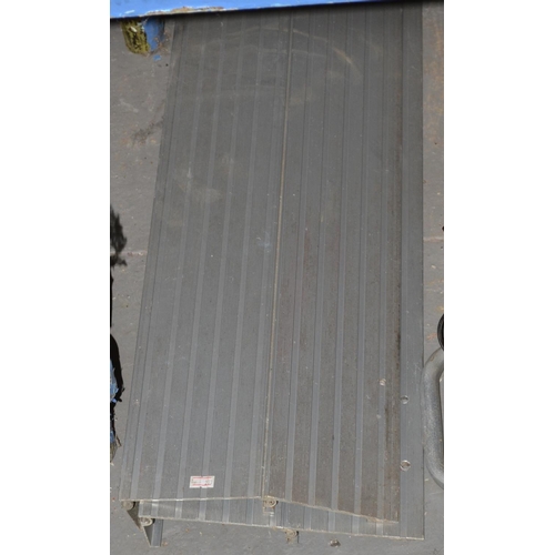 135 - Pair of aluminium door ramps