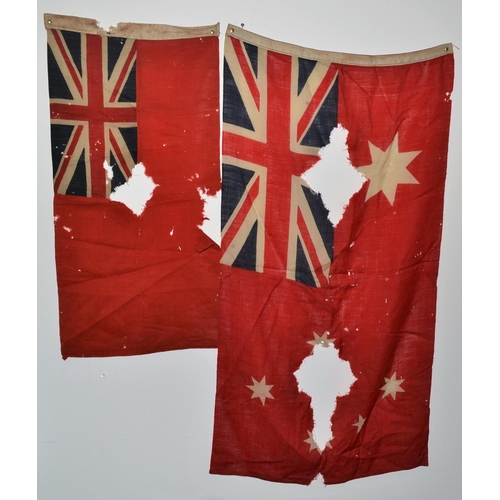 86 - Pair of Australian red ensign flags