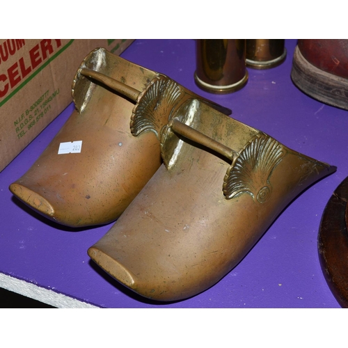 332 - A pair of antique Conquistador style stirrups