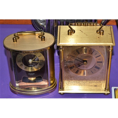 346 - 2 vintage carriage clocks