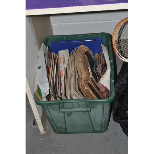 364 - Large crate of records