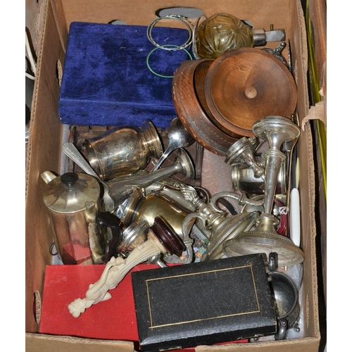 385 - Box of Misc to include mostly metalware