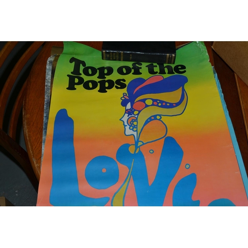 399 - A large collection of mostly 1970's posters and ephemera to include a Top of the Pops poster and lot... 