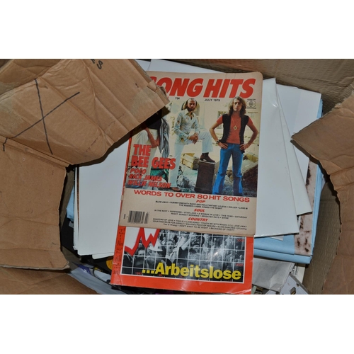 408 - Large collection of Bee Gees ephemera to include posters etc