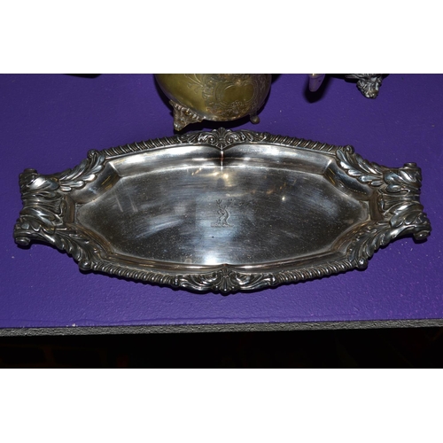 436 - A large quantity of silver plate and a silver bud vase